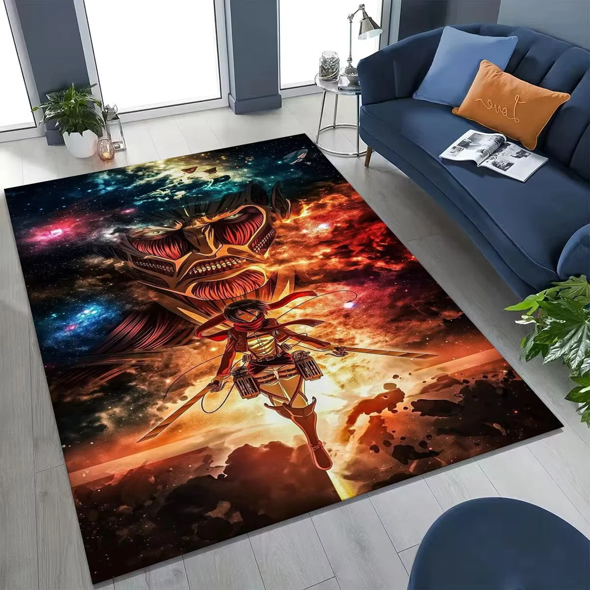 Kids Outdoor Area - Tappeto 3D Anime Attack on Titan
