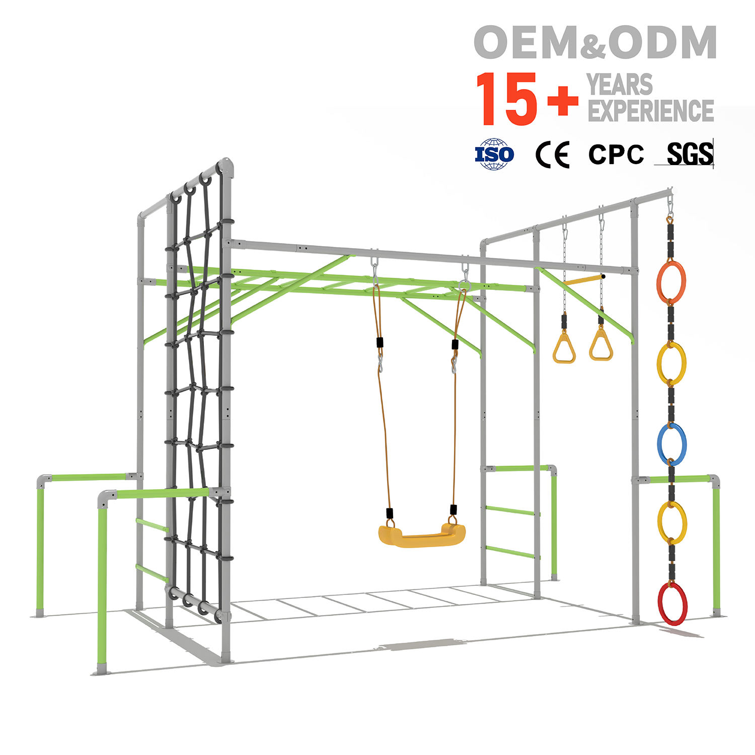 Kids Outdoor Climbing Frame - Struttura da Arrampicata per Bambini, Parco