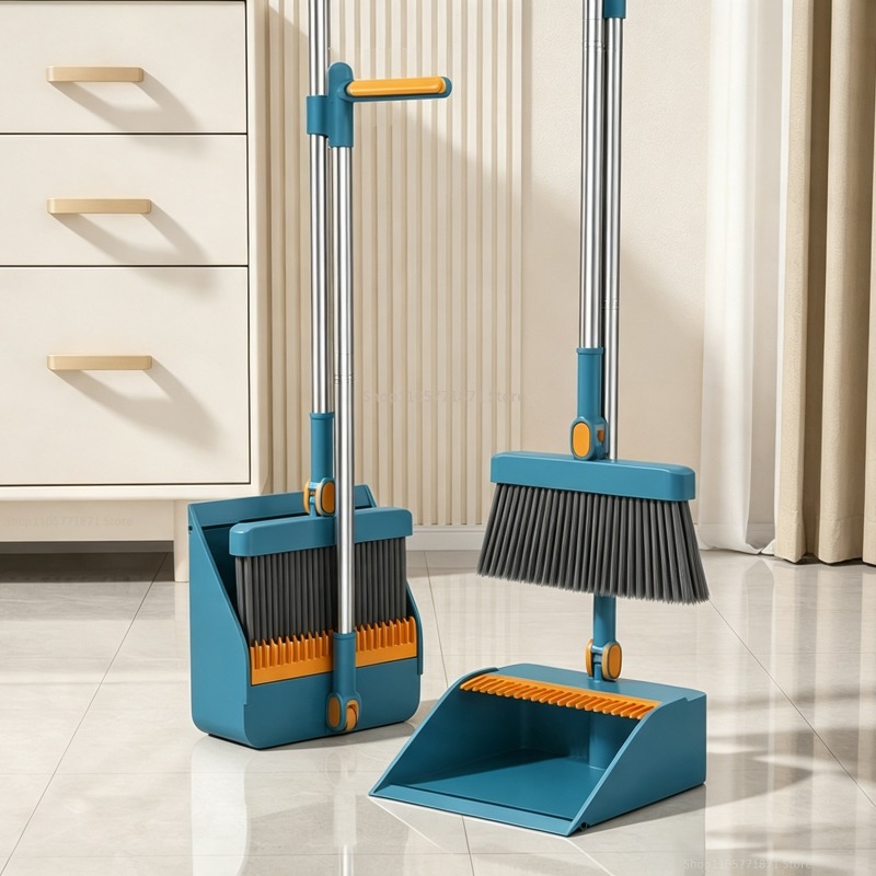 Kids Outdoor Broom - Set Scopa e Paletta con Manico